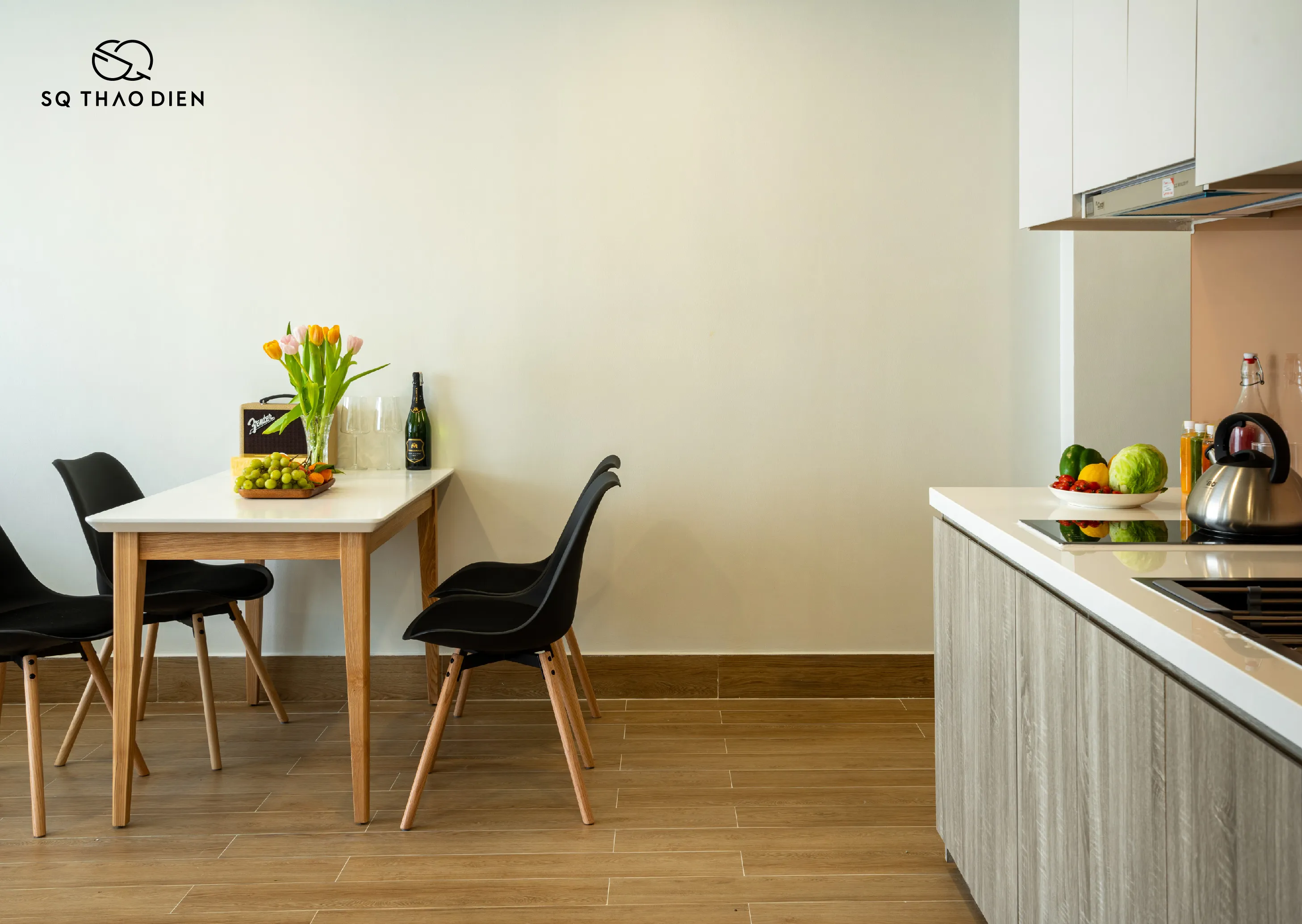 Spacious Balcony One Bedroom SQ Thao Dien Serviced Apartment For Rent in HCMC 65sqm 1,150 USD/month